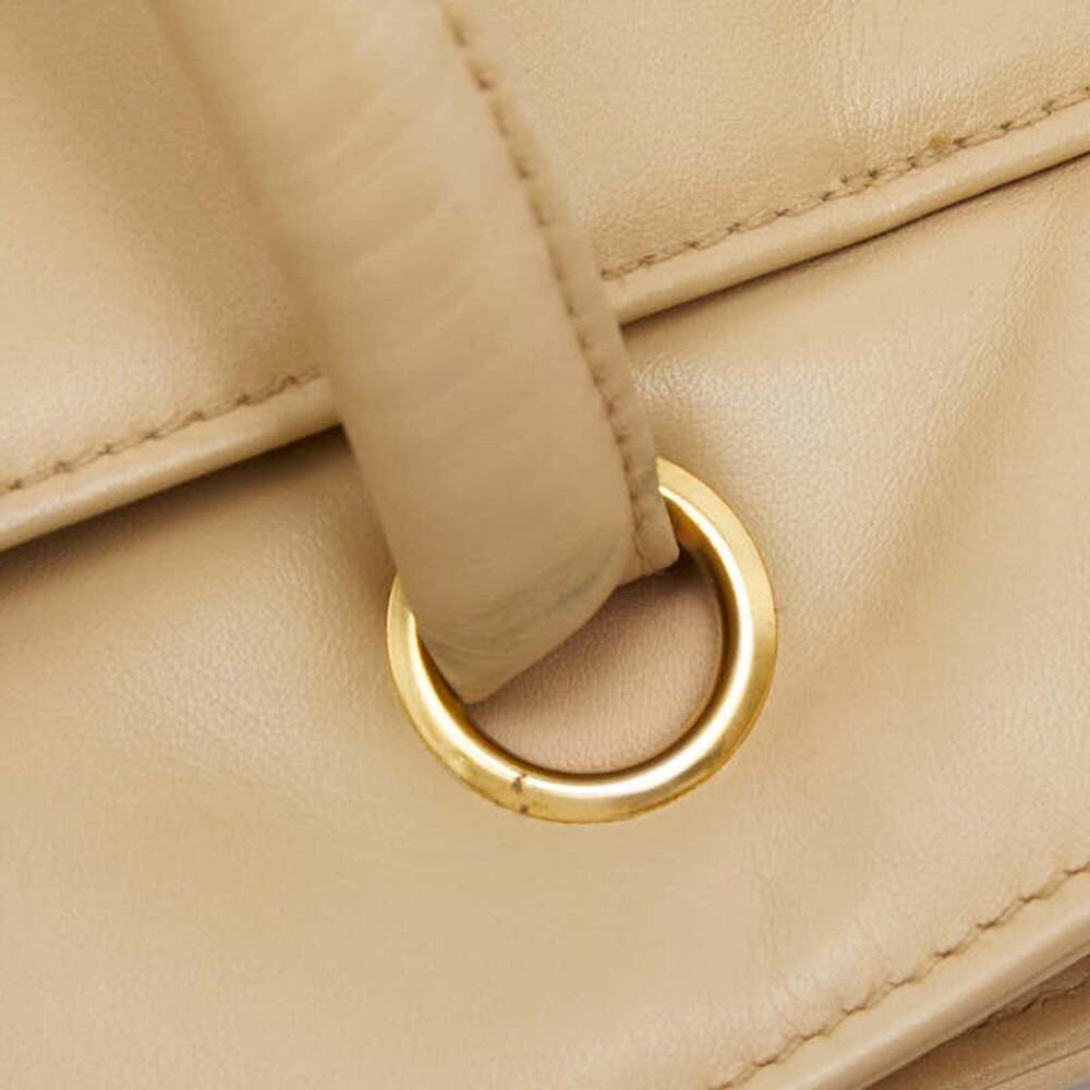 CHANEL Cream Leather Logo Tote Bag - Picture 10 of 14